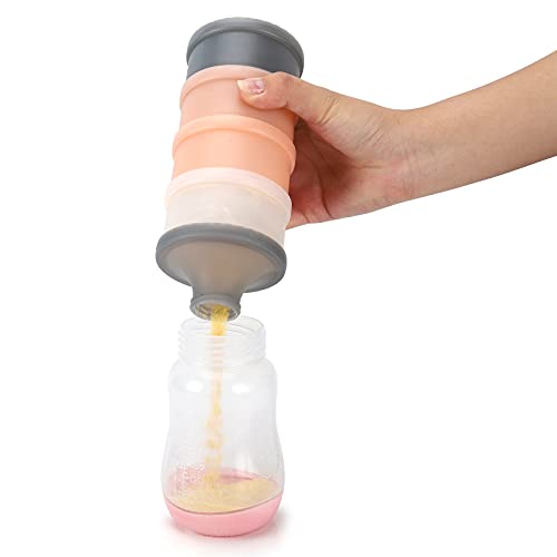 Image of Accmor Baby Formula Dispenser On The Go, Stackable Formula Dispenser Formula Container to Go, Non-Spill Portable Milk Powder Kids Snack Storage Container, BPA Free