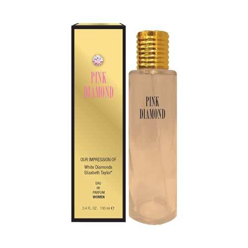Pink Diamond Impression Perfume for Women, 3.4 oz | Long-Lasting Eau de Toilette with Orange, Neroli, and Italian Orris Root