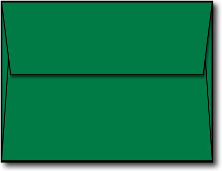 Green A2 Envelopes, 5 3/4 x 4 3/8-100 Envelopes - Desktop Publishing Supplies™ Brand Envelopes