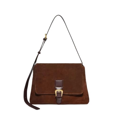 Sac en daim marron grande capacité : le grand fourre-tout pour femme