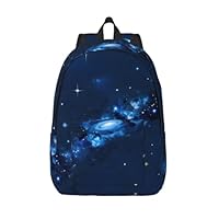 HJLUUFT blue galaxy pattern Water-Resistant Backpack - Stylish Laptop Backpack for Men - Large Capacity Travel Backpack - Unisex