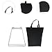 Vaveren Foldable Cooler Stand Ice Box Holder Folding Sturdy Metal with Storage Bag Suitcase Rack for Household Travel Hiking Barbecue, L Silver