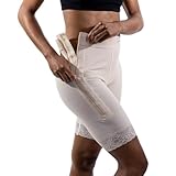 ContourMD Post-Op Female Mid-Thigh Compression Girdle 2' Waist Shapewear for Women Tummy Control, Body Shaper for Women, Tummy Control Ideal For Post-Surgery Recovery And Liposuction–Style 3 S Beige