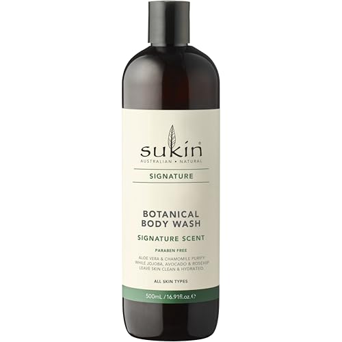 Body wash Sukin pour femmes qui nettoie sans dessécher la peau sensible du corps