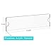 Richboom Acrylic Wall Name Plate Holder, 2x8 Inch, 5 Pack Clear Acrylic Sign Holder Frame with Adhesive Tapes, Door Plates for Home, Office, Classroom
