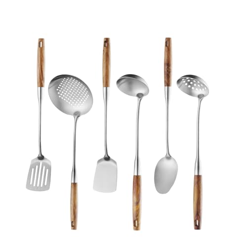 6 Pcs Cooking Utensils Set 304 Stainlss Steel Kitchen Utensils