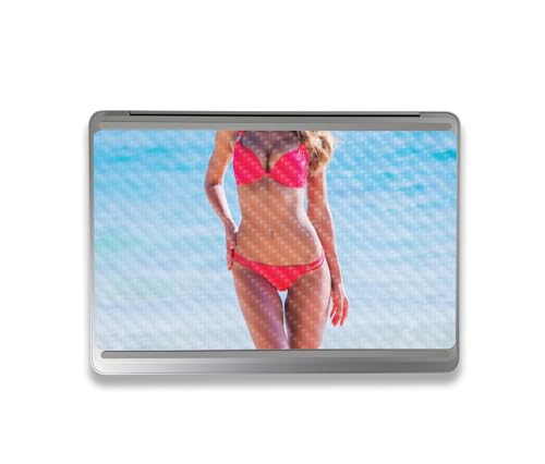 Image of MightySkins Carbon Fiber Skin Compatible with Microsoft Surface Laptop Studio 2 (2023) Full Wrap Kit - Bikini | Protective, Durable Textured Carbon Fiber Finish | Easy to Apply | Made in The USA