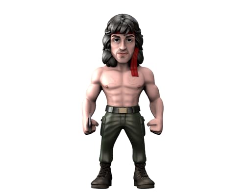 Minix - Filme #109 - Rambo - Rambo com bandana - Boneco colecionável de 12 cm, cauda única, MN14576