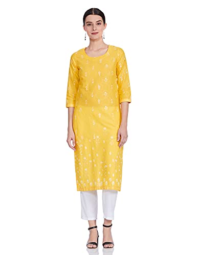 Image of BIBA Women's Cotton Straight Kurta