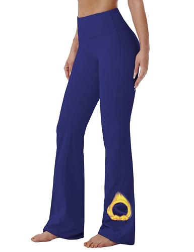 Image of BUBBLELIME 29 inch /31 inch /33 inch /35 inch /37 inch 3 Styles Women's High Waist Bootcut Yoga Pants Basic /Side Pockets Tummy Control Workout Flared