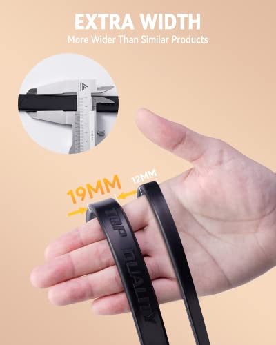 Rubber Bungee Cords with Hooks, Heavy Duty Bungee Straps, Assorted Sizes with 1.8X Max Stretch & Over 176 lbs Load, Black, 100% EPDM Rubber & S Hooks for Cargo, Tarps, 10", 15", 21", 31" (10 Pack)