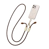 NITIKA 2-in-1 ショルダー/ネックストラップ データケーブル (1.1m)、60W 急速充電、丈夫なレザー、480Mbps データ転送、iPhone および Android モバイルデバイスに対応、通勤、旅行、お花見などに最適 (N-C-007 Type-C To Type-C)