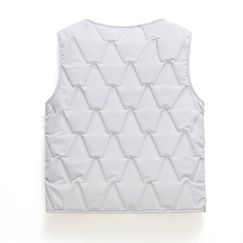 Kids Fleece Vest Fall Fuzzy Thermal Lightweight Sleeveless Winter Coat for Girls Boys V Neck Warm Fall Down Jacket3