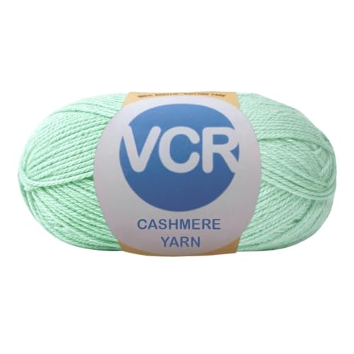 Image of VCR Light Blue Cashmere Knitting Yarn, 100 Grams Hank, 265 Meters Length, Acrylic 75% and Nylon 25%, Soft Crosia Thread for Crochet and Knitting, Suitable for Sweaters, Pullovers and Jackets