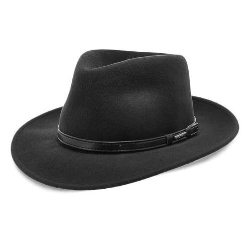 Stetson TWCRUR-2124, Color: Black, Size: M (TWCRUR-212407M0)
