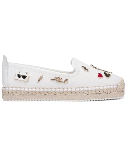Image of Karl Lagerfeld Women's Michaela Slip on Espadrille Sandal with Pins