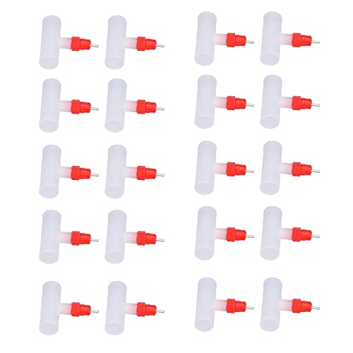 20 Conjuntos de Bebedouro Automático de Aves, Bebedouro de Frango, Alimentador de água de Frango, de