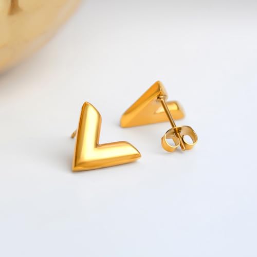Image of Rubans Demi Fine Stainless Steel Stud Earrings Daily Gift for Women & Girls