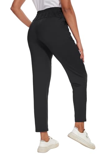 BATHRINS Women's Lightweight 7/8 Casual Pants 4-Way Stretch Ankle Sweatpants with Deep Pockets for Workout3