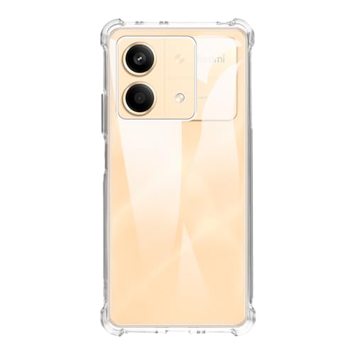 Image of Back Cover Silicone Flexible Bumper Transparent Cover for Poco X6 Neo 5G -Transparent