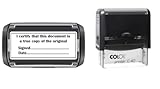 Certified True Copy Self-Inking Stamp, 59 x 23 mm, Black Ink