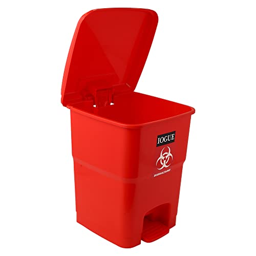 Image of Plastic Bio Medical Pedal Garbage Waste Dustbin 32 Litre (YELLOW + BLUE + BLACK + RED PACK OF 4)