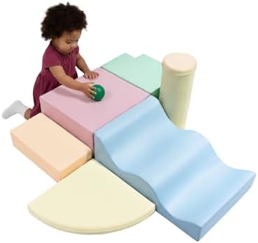 IGLU Soft Play Explorer Set 6-Piece Climbing Blocks (Pastel)