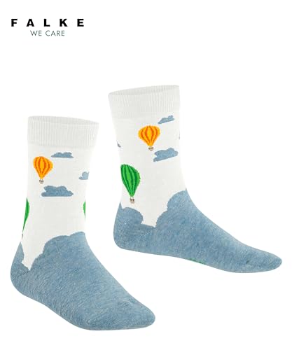 FALKE Unisex-Child Socks Skylife K So Cotton Patterned 1 Pair, White Off-White 2040, 39-42, White Off-White 2040, 39-423