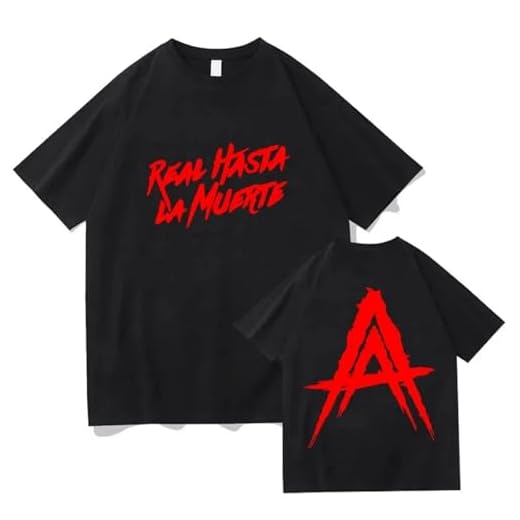 Anuel AA Casual Cuello Redondo de Manga Corta cómoda Camiseta de Verano para Hombre Camiseta de Tendencia de Moda (6 S)