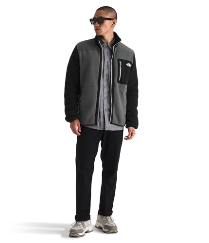 Image of THE NORTH FACE Men's Yumiori Full Zip Jacket | Lightweight Fleece Coat With Embroidered Logo, Zip Pockets