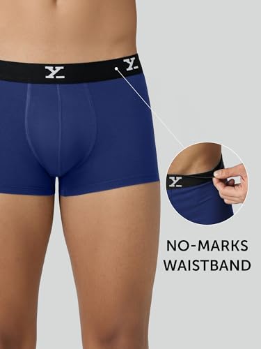 Image of XYXX Men's CloudSoft Micro Modal Trunks| Snug Fit, 4-Way Stretch & No-Marks Waistband Underwear for Man