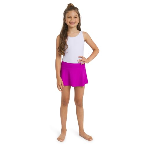 Image of Lands' End Girls' Swim UPF 50+ Stretch Waist Attached Bikini Bottom Swim Skirt