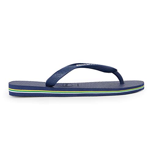 Image of Havaianas Brasillogo Unisex Flip Flops Navy - 37-38