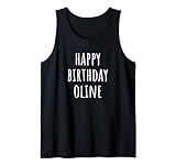 Feliz Cumpleaños Oline Camiseta sin Mangas