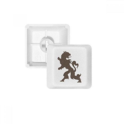 Keycaps PBT pour clavier mécanique vierge blanc touches OEM Europ Animals