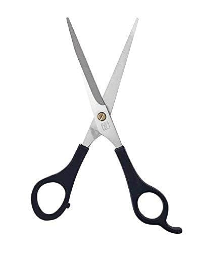 Hair Cutting Scissors Professional Stainless Steel for Salon Barber and Home Use for Men and Women Hair Cut Scissors (Black Handle) - 6.5 inch Set of 1-image-24