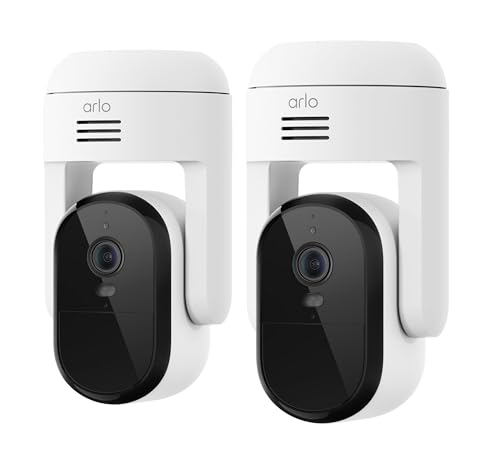 Arlo Essential Pan Tilt 2K Security Camera - Wired...