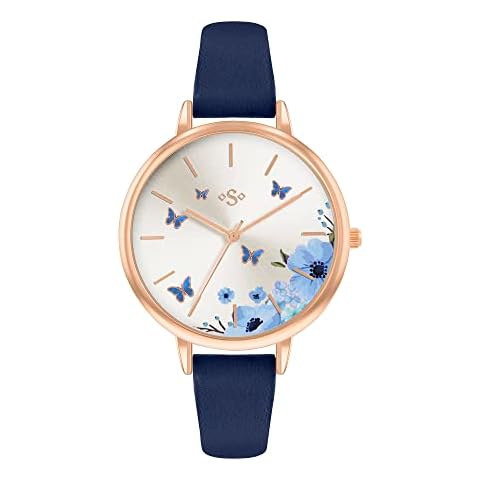 Spirit Women's Quartz Watch with Navy Strap Cover
