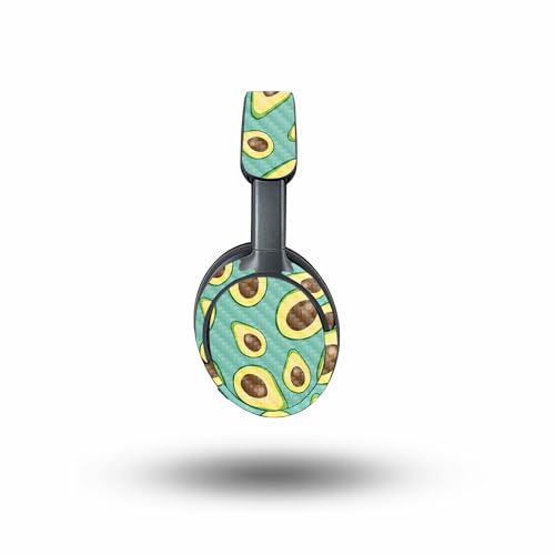 Image of MightySkins Carbon Fiber Skin Compatible with Bose QuietComfort Ultra - Seafoam Avocados | Protective, Durable Textured Carbon Fiber Finish | Easy to Apply