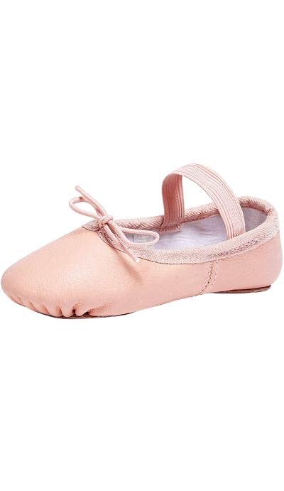 TW Authentic Leather Ballet Shoe Slipper Toddler/Little Kid/Big Kid2