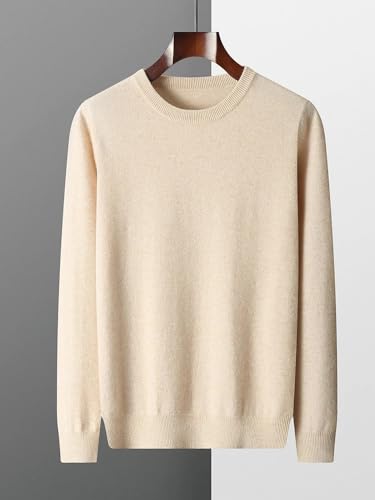 Solid Color Wool Men's Crew Neck Jumper Autumn and Winter Men's Sweater2