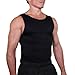 Produktbild Esteem Apparel Herren Kompressionshemd Weste Figurformender Body Shaper Nahtlose Unterhemden Shapewear Workout Tanktops (Schwarz, Medium)