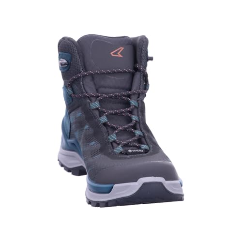 LOWA Damen Wanderschuhe Ferrox GTX Mid Ws 320679 Anthrazit/Rauchgrün 41