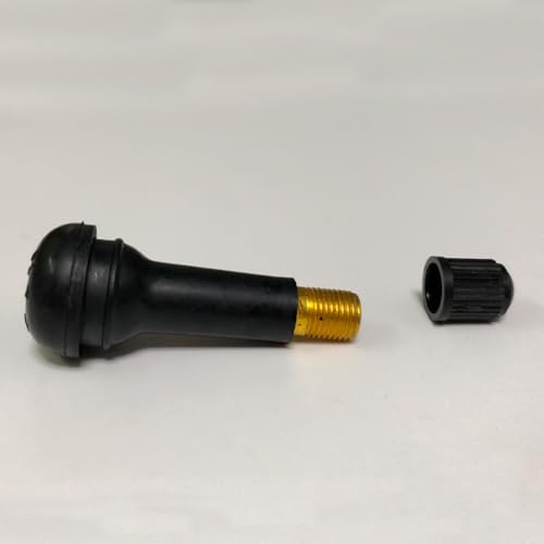 Image of 20Pcs TR414 Tubeless Valve Stems, Black Rubber Snap-in Valves Tubeless Tire Valve Stems Replacement for Tubeless 0.453 inches Rim Holes on Standard Auto Tires