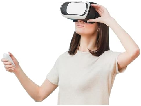 Gafas Realidad Virtual 3D con Mando Bluetooth para móviles Compat...