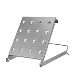DEARMAMY Bandeja para Escalera Plegable de Hierro Antideslizante, Plataforma de Trabajo Ajustable para Pintores y Bricolaje, Accesorio Compacto para Limpieza y Reparaciones Hogar