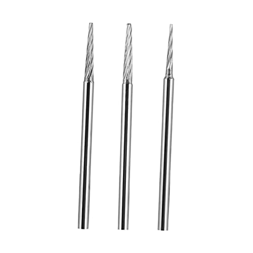 STOBAZA 3pcs Bead Polishing Rod Steel Bead Drill Cylindrical Grind Make Fixed Shaft Needle Fixed Rod Bead Polishing Shaft Silver Metal