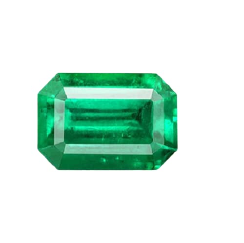 QUEEN-GEMS 5.15 Ratti Panna Rashi Ratan Real Green Colombian Emerald Stone Transparant Green कोलंबिया का पन्ना रतन Zamrud Stone For Everyone