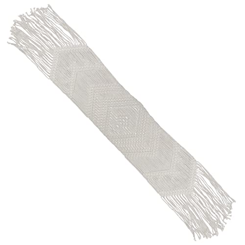 Ginger Ray Macrame Boho Table Runner for Weddings or Dining Tables, Brown, 200cm x 35cm - Image 2
