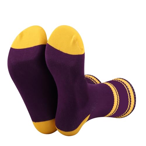 JXGZSO 2 Pairs Purple Greek Socks OMga Man Socks Gift for Him3